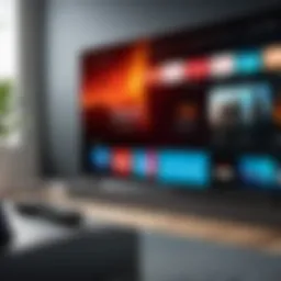 Firestick device connected to a TV