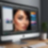 User interface of a popular photo editing software on Mac