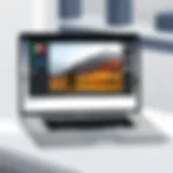 Beautifully edited landscape photo on MacBook