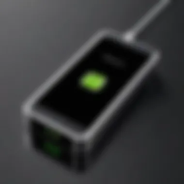 Compact portable charger showcasing sleek design