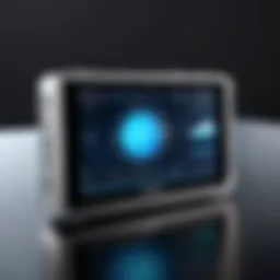 A portable video monitor showcasing stunning visuals
