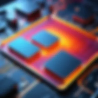 Heat Distribution in a Computer Heat map showing temperature distribution in a computer system
