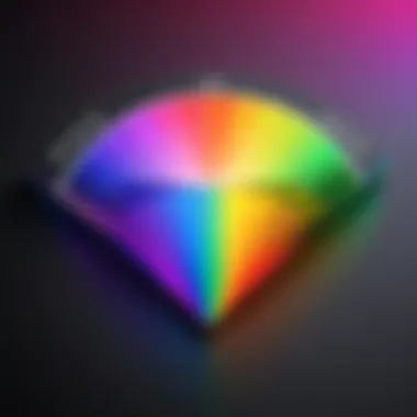 Illustration of RGB color spectrum