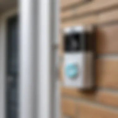 Installation Overview of the Ring Doorbell Camera Illustration of the installation process for the Ring doorbell camera with chime