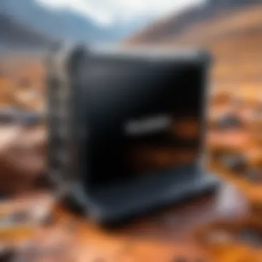 Ruggedized PC Operated in Harsh Outdoor Conditions Ruggedized PC in a challenging outdoor environment