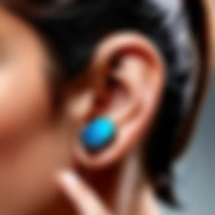 User interacting with Samsung Buds Pro, emphasizing comfort and fit