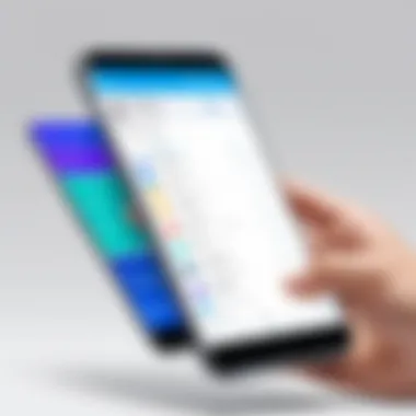 Samsung CRM Interface Features Visual representation of Samsung CRM interface showcasing advanced features.