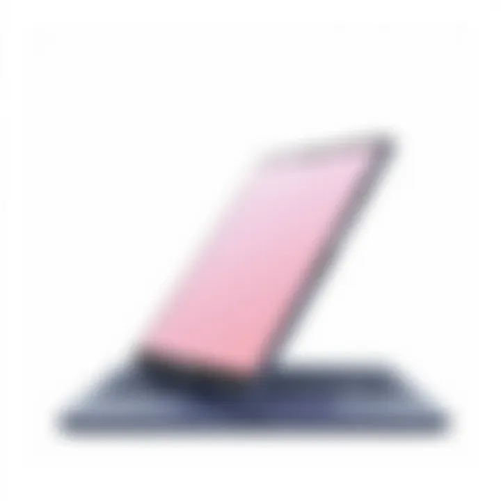 Front Profile of Samsung Galaxy Book Pro Front view of Samsung Galaxy Book Pro showcasing its sleek profile