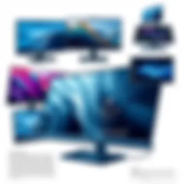 Diverse monitor options tailored for gaming and professional use