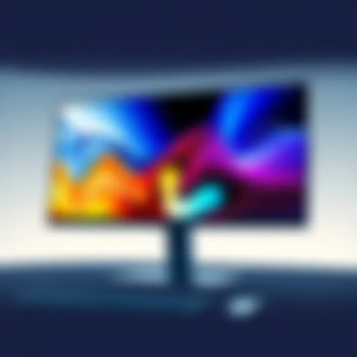 High-resolution monitor showcasing vibrant colors and clarity