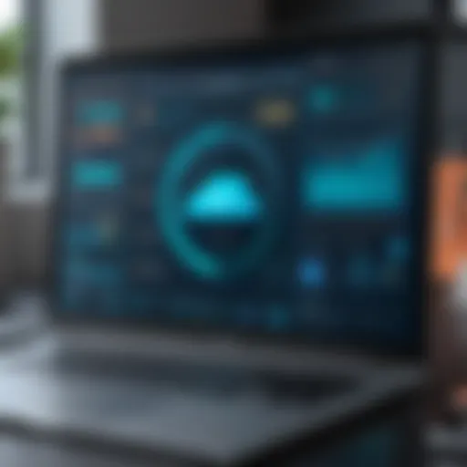 User interface of a smart security app showcasing real-time monitoring features