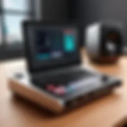 Overview of the Spire Portable Recording Studio showcasing its sleek design