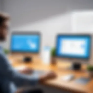 Cultivating Focus Through Effective Inbox Management Depiction of focused professional managing their inbox