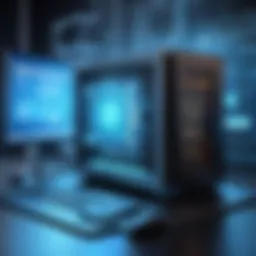 Illustration of a secure digital environment