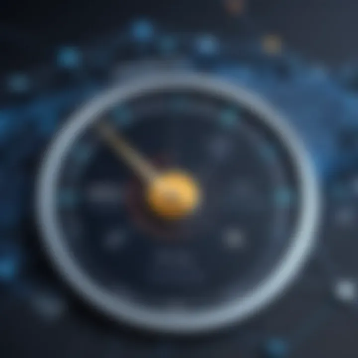 Graph depicting performance metrics comparison of VPN services