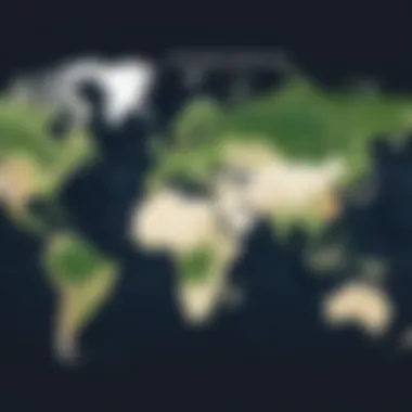Global Server Locations of StrongVPN Map showcasing StrongVPN server locations worldwide