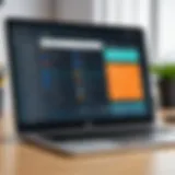 A sleek interface of a cross-platform to-do app on a laptop screen