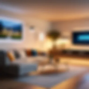 A smart home setup illustrating seamless integration of smart lights.