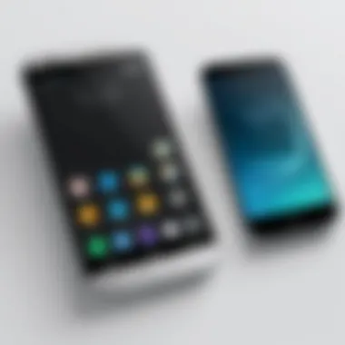 Comparison chart highlighting functionality of small smartphones versus larger models