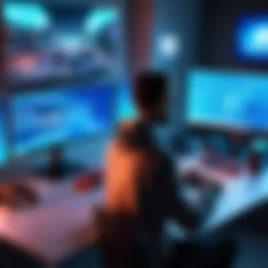 Secured Online Gaming Environment Illustration of secure online gaming environment