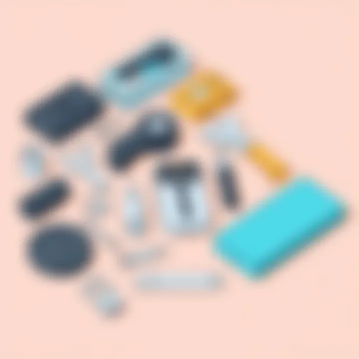 Tools required for installing Lockly smart locks arranged neatly