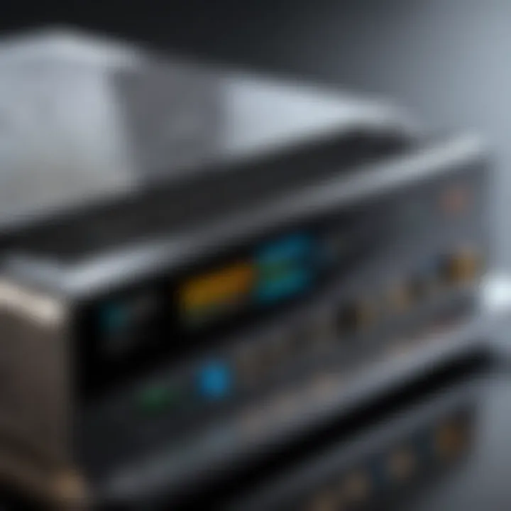 Comparison chart of throughput and latency in modem routers