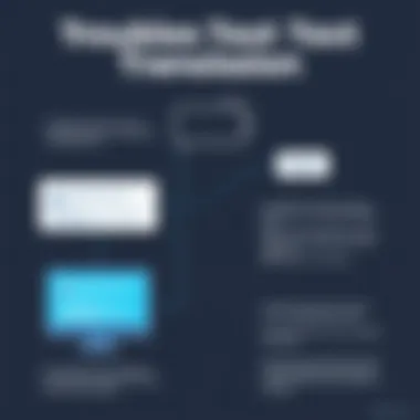Visual guide for troubleshooting text transmission issues