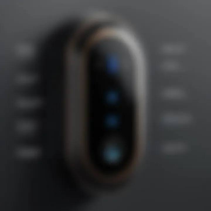 Diagram depicting various types of keyless entry systems and their features
