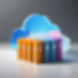 Visual representation of cloud storage pricing models