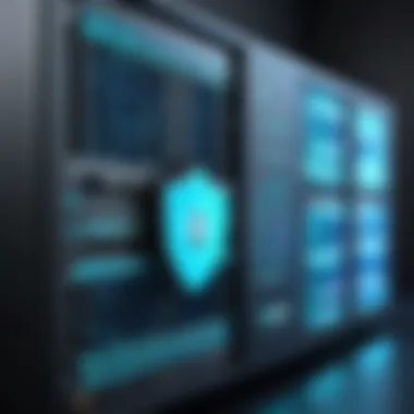 Network Security Architecture with Firewalls Visual representation of network security architecture