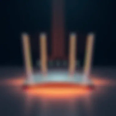 Router showcasing advanced technology for gigabit speeds