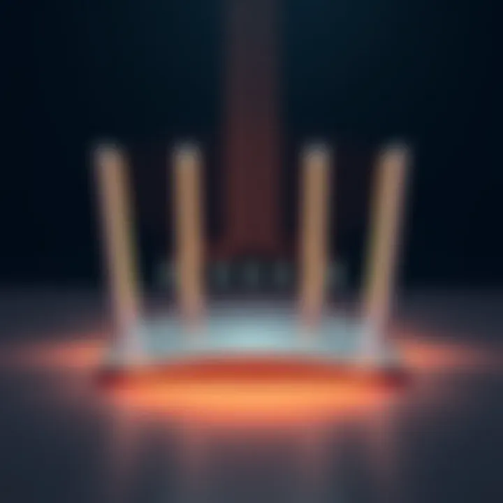 Router showcasing advanced technology for gigabit speeds