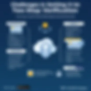 Challenges in Setting Up Two-Step Verification Infographic on challenges faced during setup