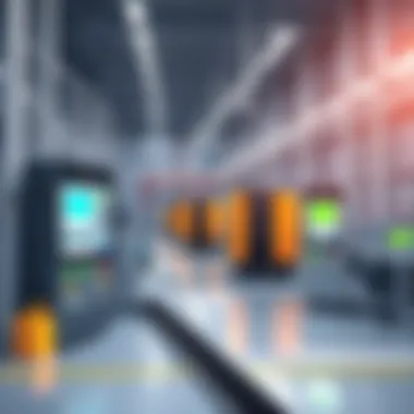 An industrial setting demonstrating the application of automation controllers in manufacturing