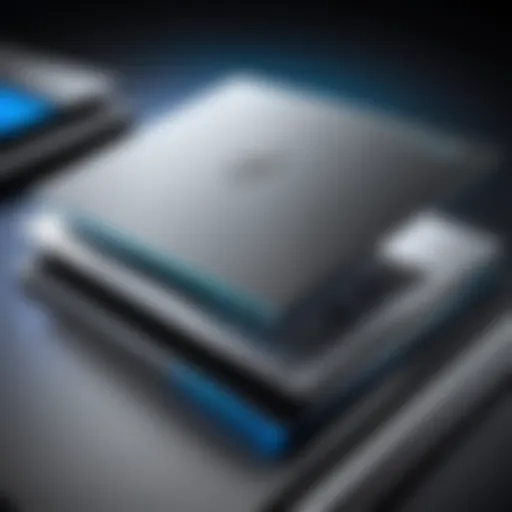 Sleek design of an Intel Evo laptop showcasing modern aesthetics