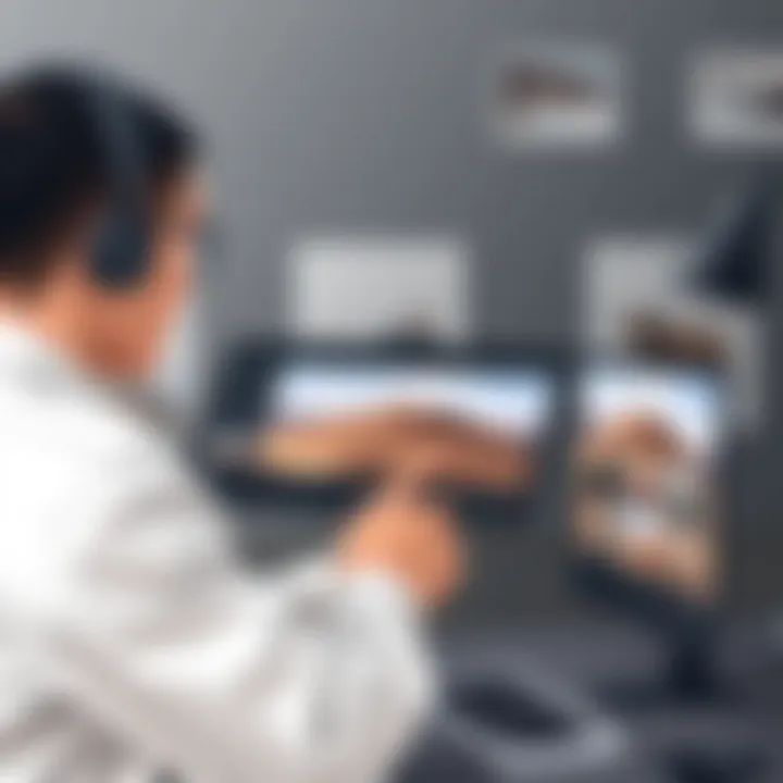 Professional photographer editing photos with ON1 Photo RAW