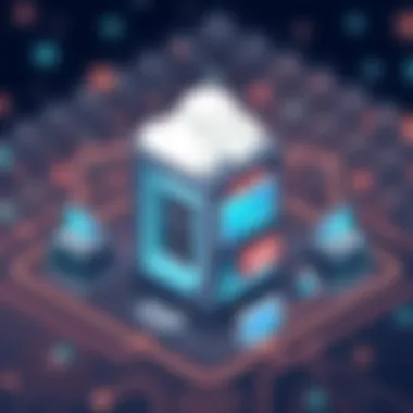 Diagram showcasing shared hosting architecture