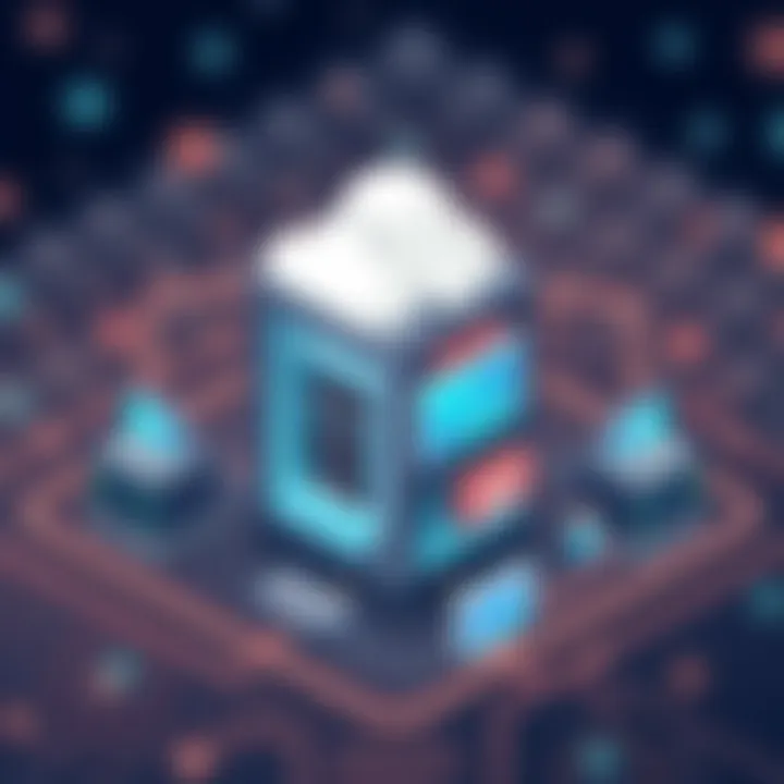 Diagram showcasing shared hosting architecture