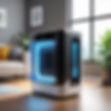 Enhancing Indoor Air Quality with Smart Air Coolers Visual representation of improved indoor air quality metrics with the use of smart air coolers