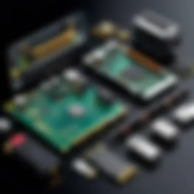 Diagram showcasing laptop hardware components relevant to video recording
