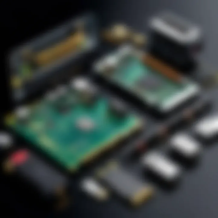 Diagram showcasing laptop hardware components relevant to video recording