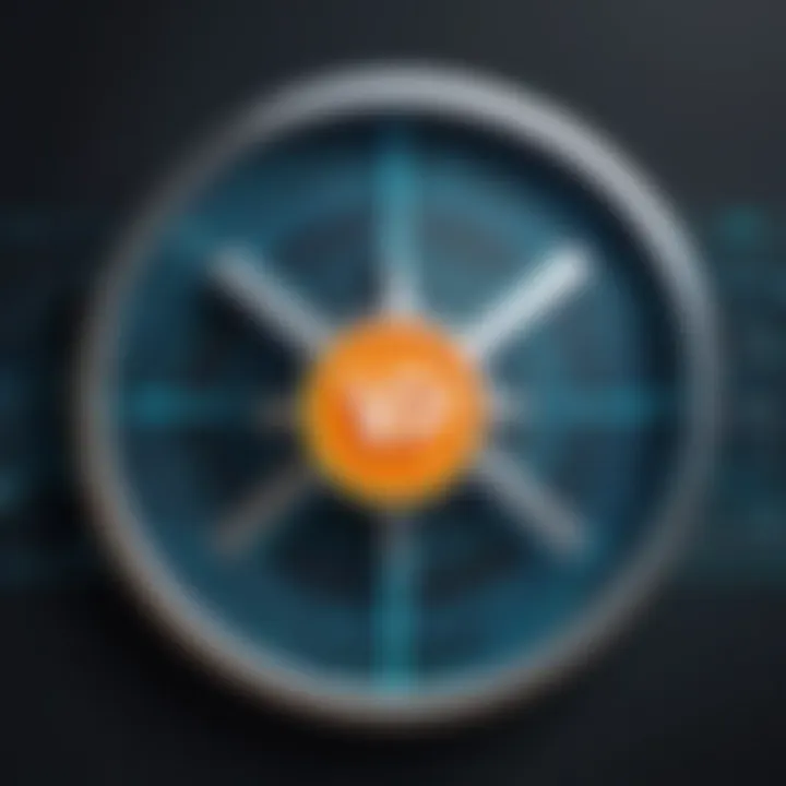 Visual representation of VPN encryption