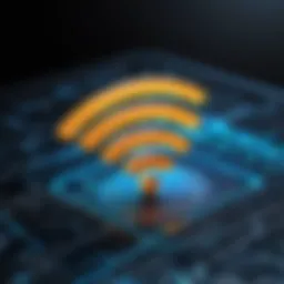 Visual representation of Wi-Fi signal strength