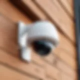 High-tech outdoor wireless camera installation