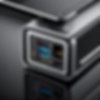 Close-up of ports available on a USB docking station for seamless connectivity