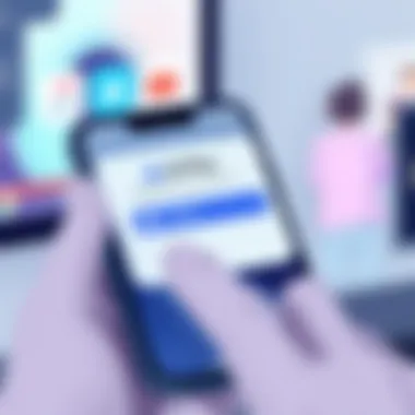 User selecting AirPlay option on iPhone