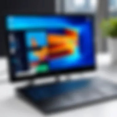 User setting up a portable monitor with Windows 10