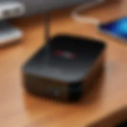 Verizon hotspot device showcasing Ethernet port connection options