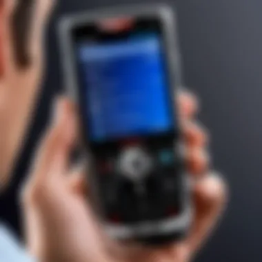 User Experience with the Verizon Razr User experiencing the Verizon Razr phone in a real-world setting