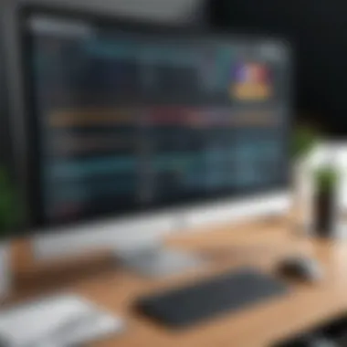 A comparison chart of video editing software features